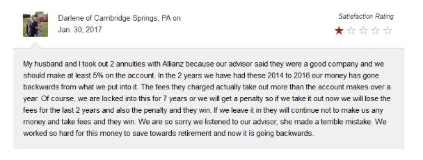 Allianz 222 Annuity Complaints